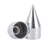 Cabtherlyn 33mm x 4 1/4" Chromed Spike Lug Nuts Covers