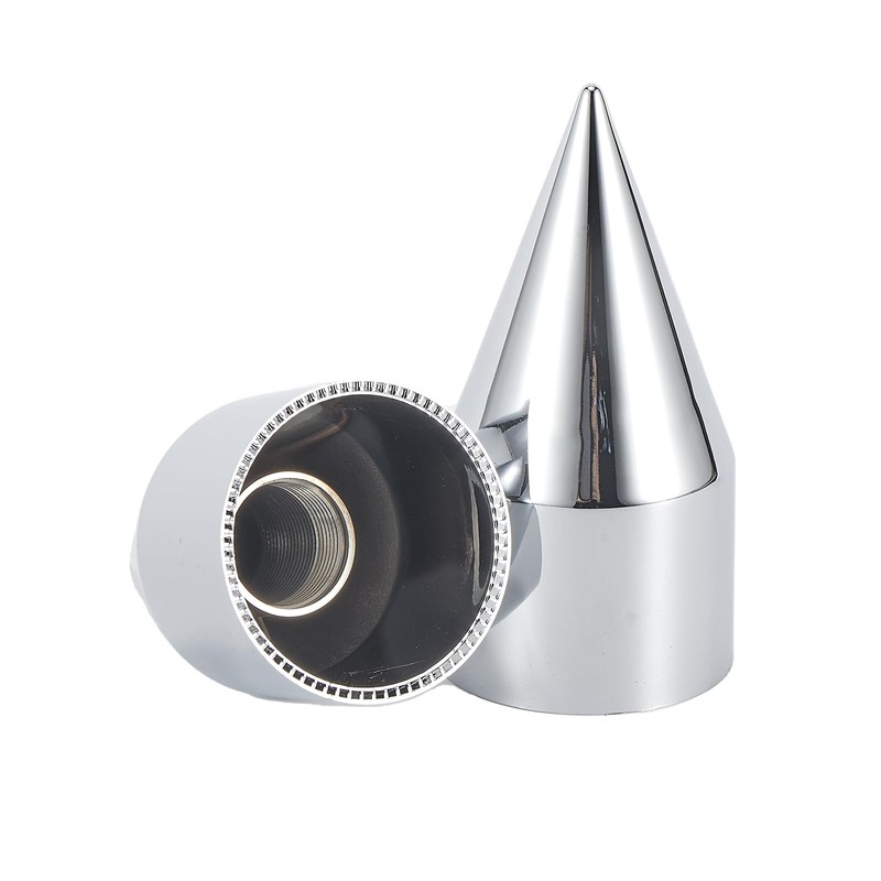 Cabtherlyn 33mm x 4 1/4" Chromed Spike Lug Nuts Covers