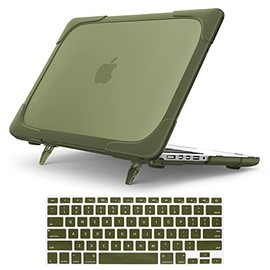 For Macbook Pro 15 Retina Case,StrongCase [Heavy Duty][Dual Layer] Hard Case Cover with Plastic Bumper for Apple Macbook Pro 15.4" with Retina Display (Compatible with A1398 2012-2015 Release) - Olive