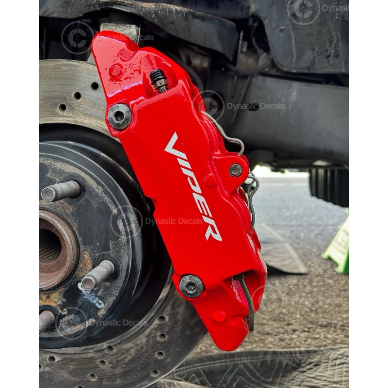 Dynastic Decals Dodge Viper Brake Caliper Decal Set Vinyl Sticker