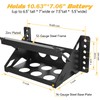 Metal Steel Battery Mounting Box Tray Bracket DIY,Easy Bolt-In Battery