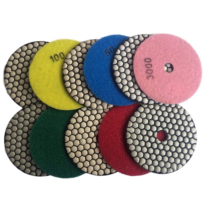 Konfor 100mm Diamond Polishing Pad Dry Grinding Cutter for Marble