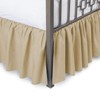 Ruffled Bed Skirt with Split Corner, Three Sided Coverage with