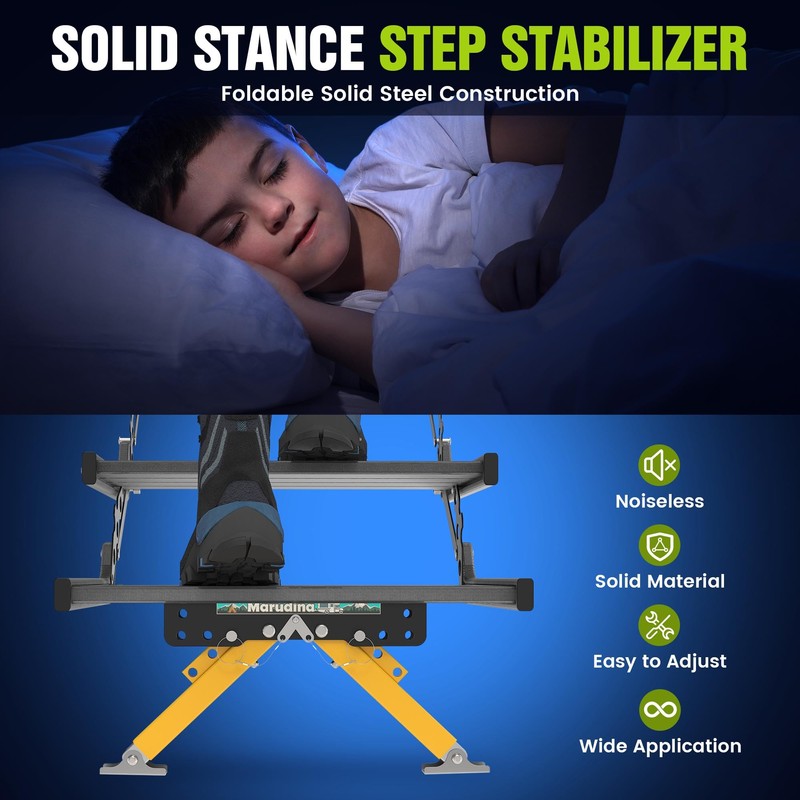 Marudina Upgraded RV Step Stabilizer kit for Travel Trailers/5th Wheels/Motorhomes,