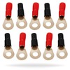 InstallGear 8 Gauge AWG Crimp Ring Terminals Connectors - 10-Pack