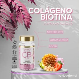 90 Cápsulas De Colágeno Y Biotina Juveternal                                                                                                          
