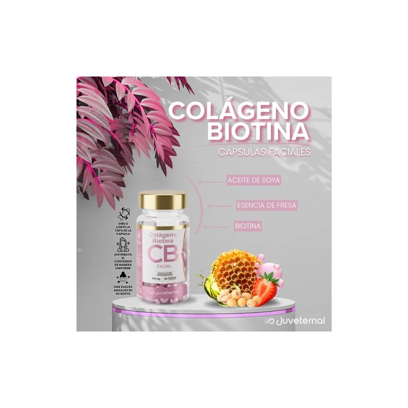 90 Cápsulas De Colágeno Y Biotina Juveternal