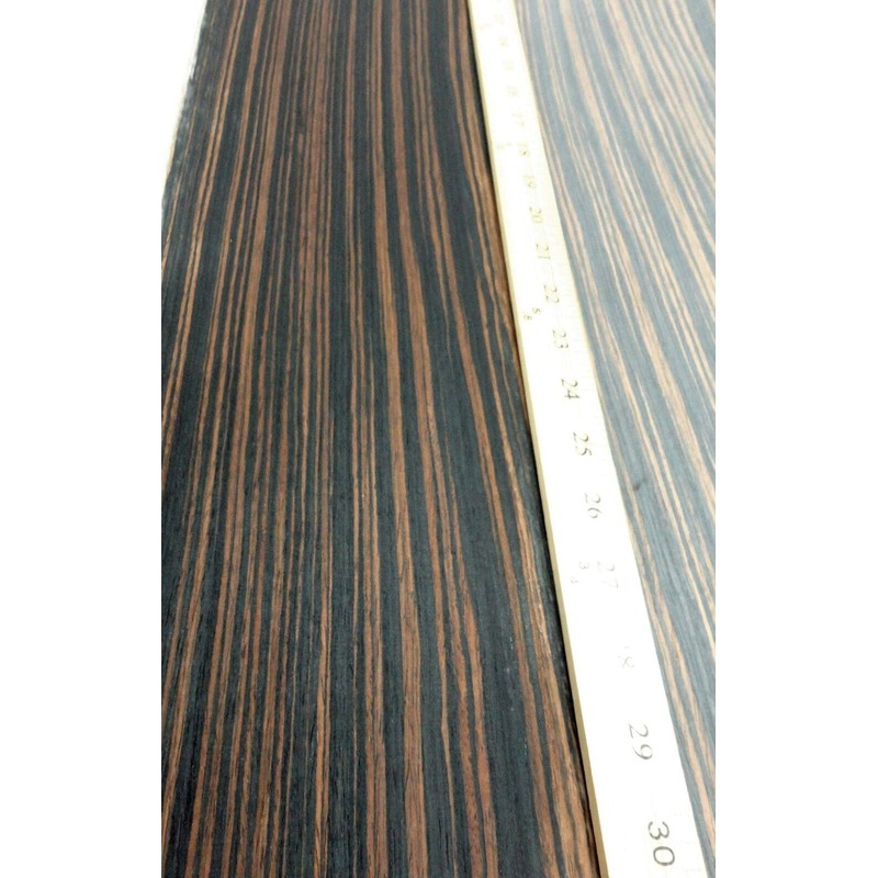 Ebony Macassar Composite Wood Veneer 24" x 24" on Paper