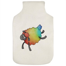 'Rainbow Sheep' Hot Water Bottle Cover (HW00019453)