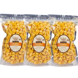 Signature Popcorn, 3-Pack Large Resealable Bags, Cheddar Cheese, Gourmet Popcorn Snack, Gluten Free