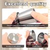 DIYCUT Pack of 2 Foldable Stainless Steel Drinking Cups, Portable