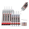 Pegamento Líquido LEDUO color plateado - 8 packs de 8