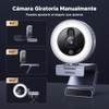 UGREEN Webcam 2K 30FPS con Luz LED 4 Niveles Fijo