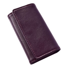 Tabarat TAV-044 Men's Key Case, Genuine Leather, Smart Key Case, Flat Series, purple