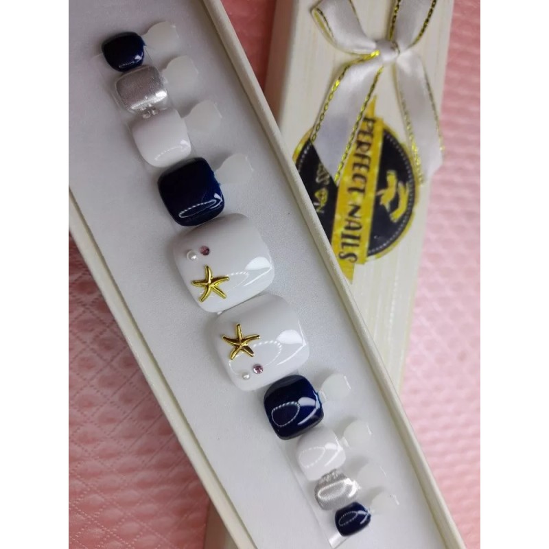 Perfect Nails Press On Uñas Decoradas Postizas Para Pies