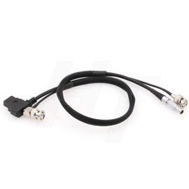 HangTon Power SDI Video Y Cable D-tap to 2 Pin BNC for Zacuto Gratical Eye Teradek Bond 80cm
