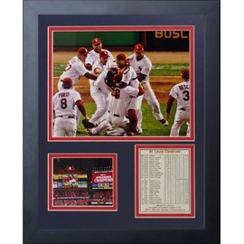 Legends Never Die 2011 St. Louis Cardinals Field Celebration Framed Photo Collage, 11x14-Inch (11018U)