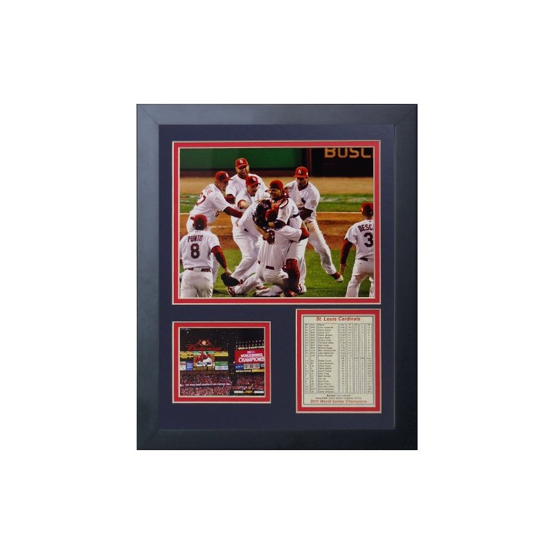 Legends Never Die 2011 St. Louis Cardinals Field Celebration Framed