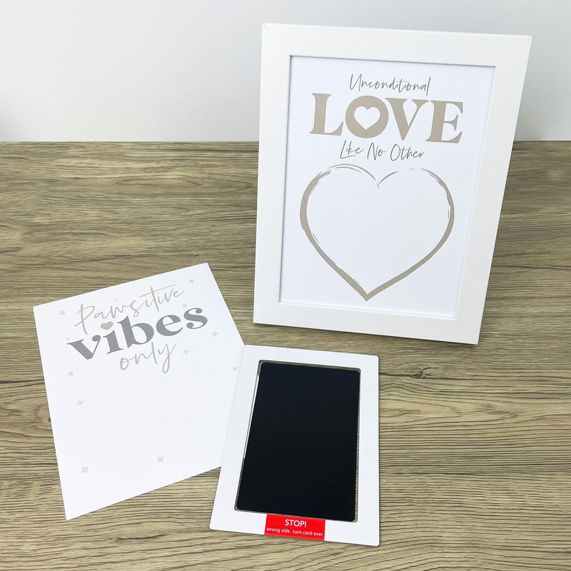 Paw Print Keepsake Frame Kit with Inkless Pad - 2