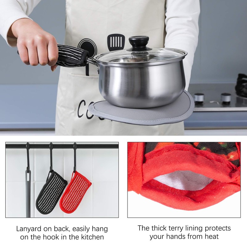 Cast Iron Skillet Handle Covers,Pot Handle Covers Heat Resistant,Pot Holders