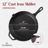 Cast Iron Skillet + Grill Press + Scraper Set -