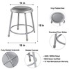 OEF Furnishings OEF6418/2 Premium Commercial-Grade All-Purpose Round Stool (18-inch Height,