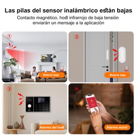 XUK Smart 4G/GSM/Wi-Fi Home Security Alarm System, 24-Piece Kit