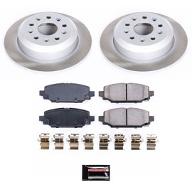 Power Stop SC7943 Rear Brake Kit With Semi-Coated Brake Rotors and Ceramic Brake Pads & Hardware For Jeep Wrangler 2018-2022 [Application Specific]