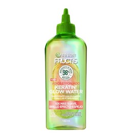 Garnier Fructis Adis Esponjado Tratamiento Keratin Glow Water Antifrizz, 180ml 10X mas Suave, Brillo Efecto Espejo con Oleo de Argn y Keratina Liquida