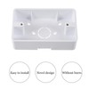 Uonlytech 5Pcs Plastic Outlet Box Wall Socket Plate Wall Mounted