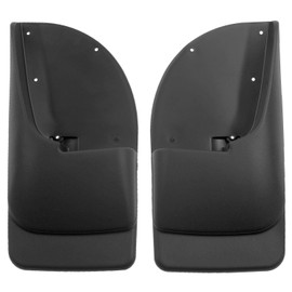 Husky Liners - Rear Mud Guards | 1999 - 2010 Ford F-250/F-350 w/ Single Rear Wheels & w/o OEM Fender Flares, Rear Set - Black, 2 Pc. | 57401