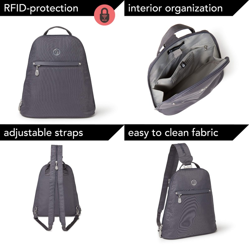 bg by baggallini Memphis Convertible (Grey)