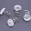 HONBAY 100pcs Clear Plastic Head Twist Pins Upholstery Pin for