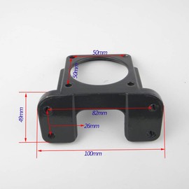 CHANCS 1PC Gear Motors Mounting Bracket, Iron Anti-rust Gearbox L-shape Fixed Seat, Gear Reduction Motor Holder for 60KTYZ/68KTYZ motor