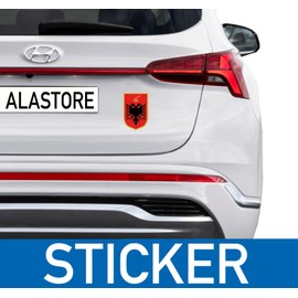 outlaw-rats Albania Sticker Flag – Car Motorcycle PC Quad Model Cars Map Holiday Suitcase