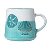 Cape Shore 16oz Stoneware Glazed Artisan Mug (Seashells)