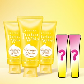 Senka [+미니휩] 센카 퍼펙트 휩 폼클렌징 비타민C 포어리스 글로우 100g, 3개 [+Mini Whip] Senka Perfect Whip Foam Cleansing Vitamin C Poreless Glow 100g, 3 pieces