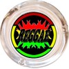 Reggae Glass Ashtray - 4" Round