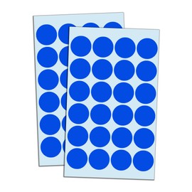 1200 Pack, 1" Round Dot Stickers Circle Labels - Blue