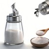 Glass Sugar Jar, Sugar Container Sugar Dispenser with Pour Spout,