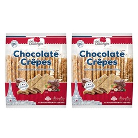 La Boulangère Chocolate Hazelnut Crêpes, Pack of 2 – 40 Individually Wrapped French Crêpes, Non-GMO, No High Fructose Corn Syrup, No Artificial Flavors & Colors, Kosher Certified, Ready to Eat Snack