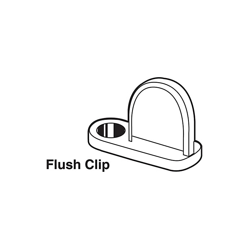 Make-2-Fit PL 14404, Mill (100-pack) Flush Diecast Screen Clip