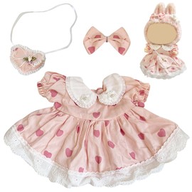 ZXTGBQ Mo-koko Clothes 38 cm Doll Clothing for Lbu Pop-La-bu Doll Clothes, Lbu Clothing DIY Children's Gifts (Pink)