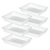 BRB 6 x Plastic Trays, Polypropylene, L x W x