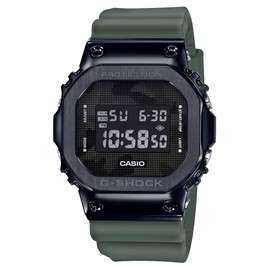 Casio GM-5600B-3JF Men's Metal Covered Wristwatch, khaki/black, Shock Resistant Watch
