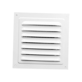 DeeRace Air Vent Cover Air Vent Louver Aluminum Alloy White Air Return Grill Cover Ventilation Cover for Kitchen/Garage/Bathroom/Home/Wall, 15CM