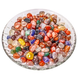 Natural Crystal and Healing Stones Set 4 Pc Agate Stones Rock Gemstones Witches Reiki Energy Balancing Meditation Divination Home Decor DIY