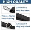 Adjustable Bimini Boat Top Straps,Two Hooks 38"~70"Marine Awning Webbing Straps,with