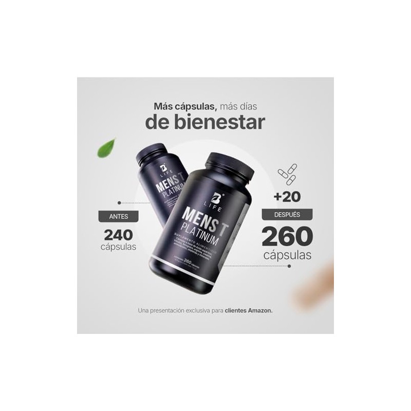 B Life Fórmula Avanzada Platinum para Hombre 260 cápsulas Mens