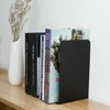 2PCS Heavy Duty Metal Bookends Decorative Book Ends Office Stationery